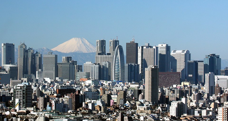 Skyline der Megastadt Tokio