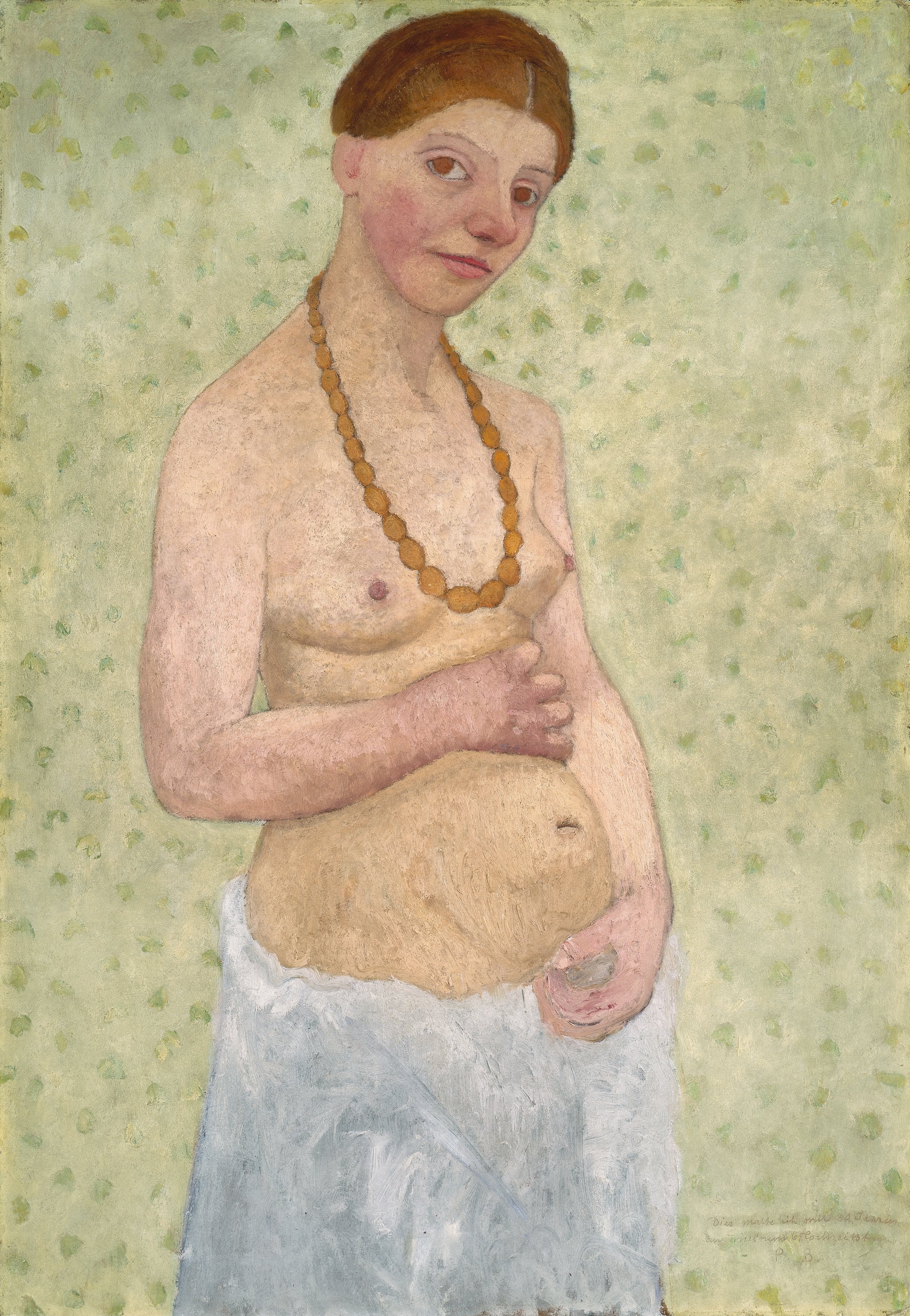 Paula Modersohn-Becker, Selbstbildnis am 6. Hochzeitstag, 1906