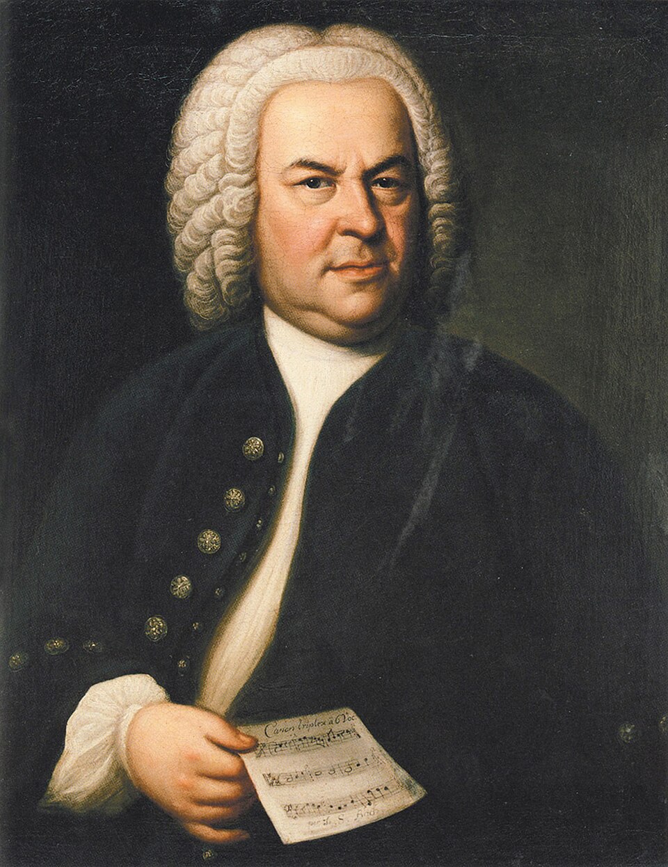 Johann Sebastian Bach, Gem&auml;lde von E. G. Haussmann