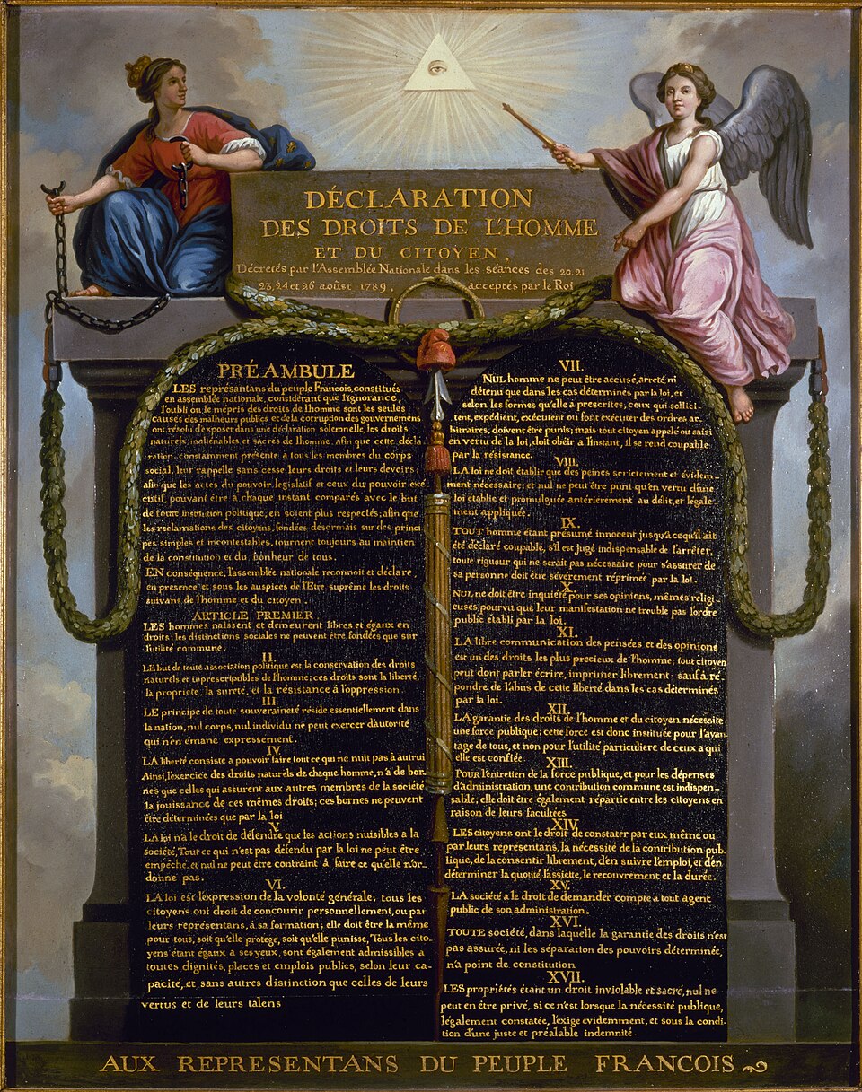 Erklärung der Menschen- und Bürgerrechte 1789